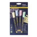 Pen Securit Round Tip Pastel 4 Colors 1-2mm
