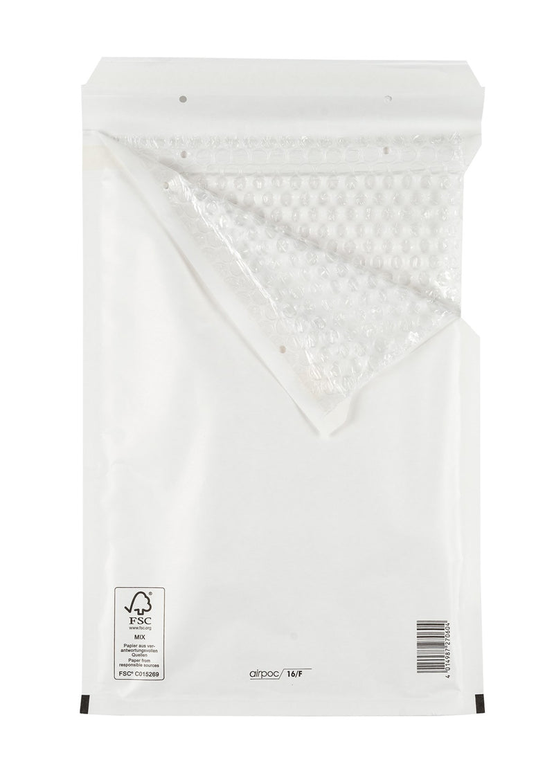 Bubble bag Big pack No. 11 stripseal white FSC marked 100x165mm 200pcs/pack