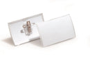 Namnskylt Durable Clic Fold med nål & klämma 90x54 mm 25st/fp