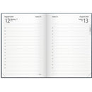 Almanacka 1039 Liten Dagbok blått konstläder A6 2024