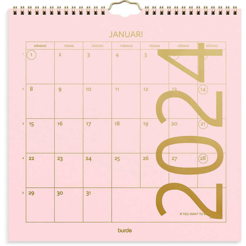 Almanac Burde 1752 Wall Calendar Color, FSC Mix 2024