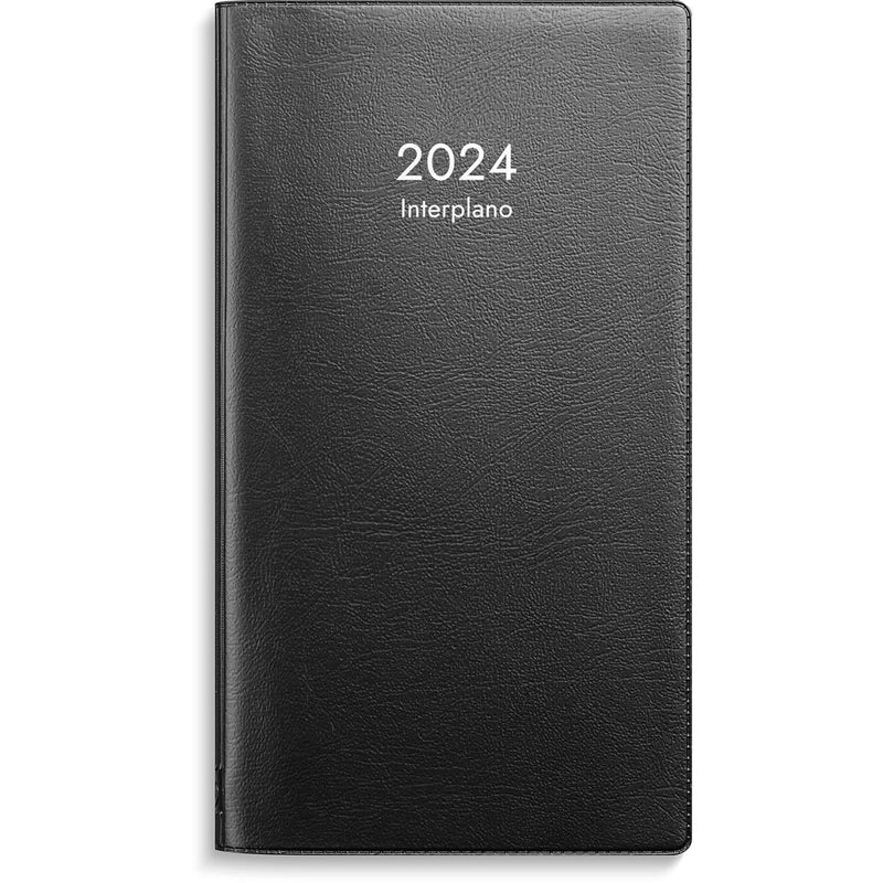 Calendar 3642 Interplano black plastic 2024