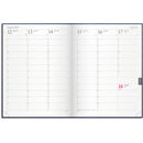 Almanacka 1110 Veckojournal konstläder 2024 mörkblå