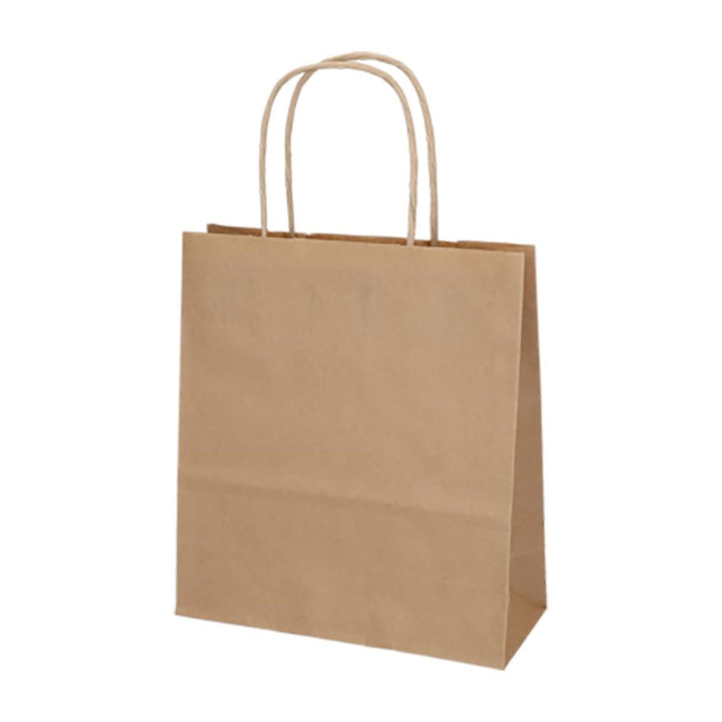 Carrying case Cardboard Brown Twisted Handle 180x80x220mm 300pcs/pack