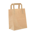 Bärkasse Papp Platta handtag Brun 30L 200 st / kartong