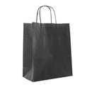 Bärkasse Svart med tvinnat handtag 220x100x310mm 250st/kartong