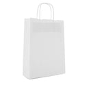 Bärkasse Vit med tvinnat handtag 220x100x310mm 250st/kartong