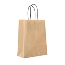 Bärkasse Papp Brun Tvinnat Handtag 180x80x220mm 300st/fp