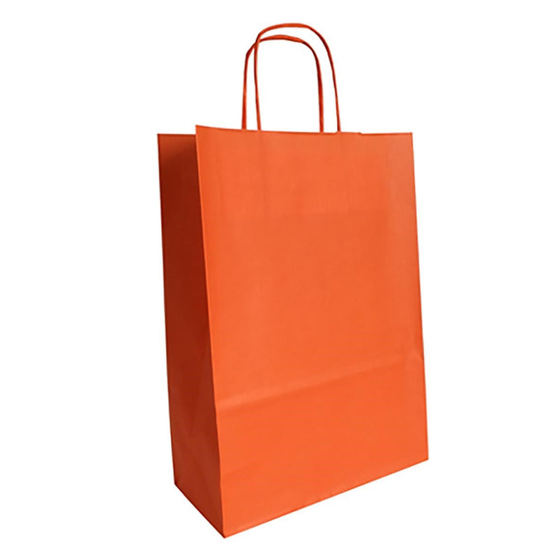Carrying case Orange with twisted handle 220x100x310mm 200pcs/carton