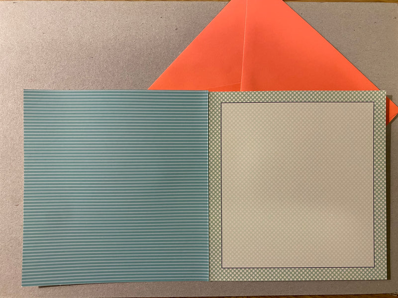Greeting card Double card with envelope