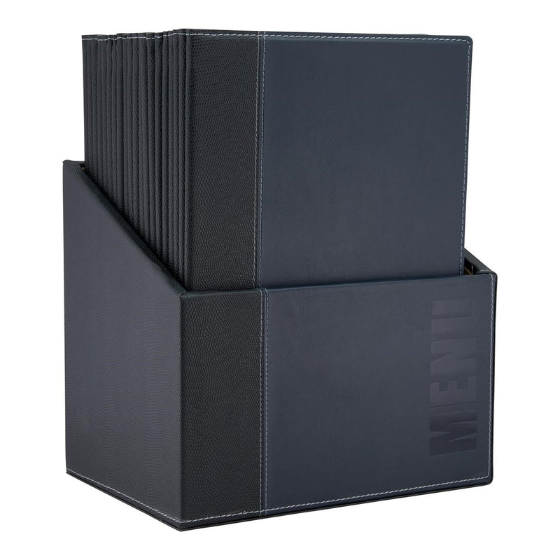 Menu folder box Securit Trendy Blue A4, 20 folders in a menu box