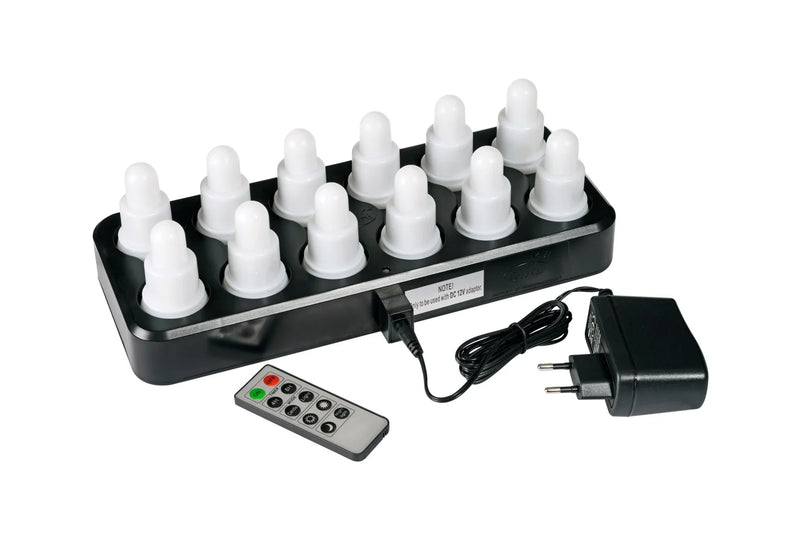 LED light Duni ink charger + remote control warm white (12 LED lights)