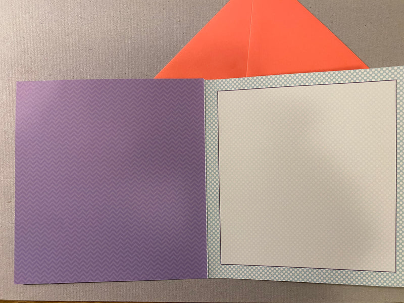 Greeting card Double card with envelope