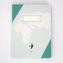 Paperways COMPAT WORLD MAP GREEN