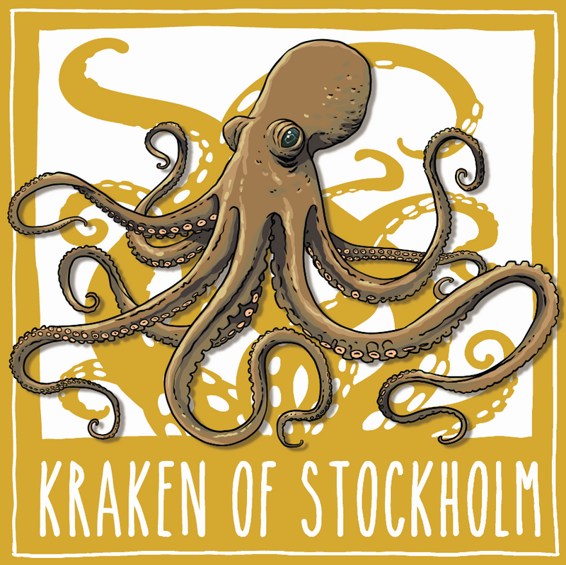 Vykort Ola Skogäng  Kraken of Stockholm 1