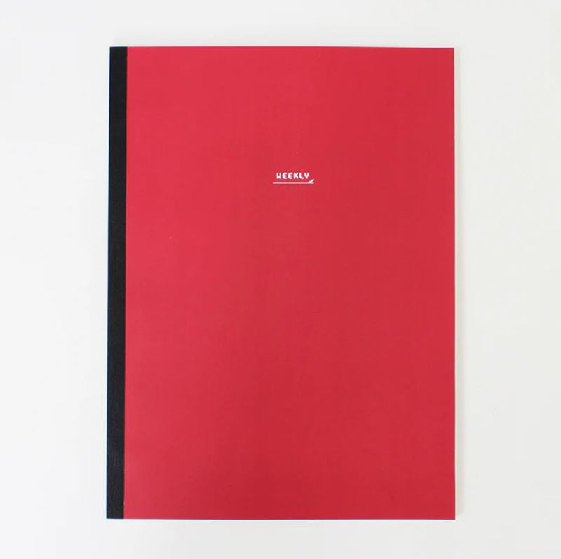 Paperways PAPERWAYS NOTEBOOK L - WEEKLY RED