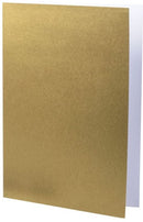 A6 Kort Dubbla Stående 5-pack Guld