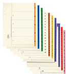 Binder index AllOffice plastic reinforced tabs 1-31 A4
