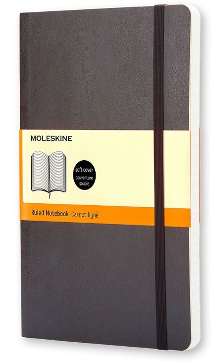 Moleskine Classic Mjuk Pocket Linjerad Svart 9x14cm