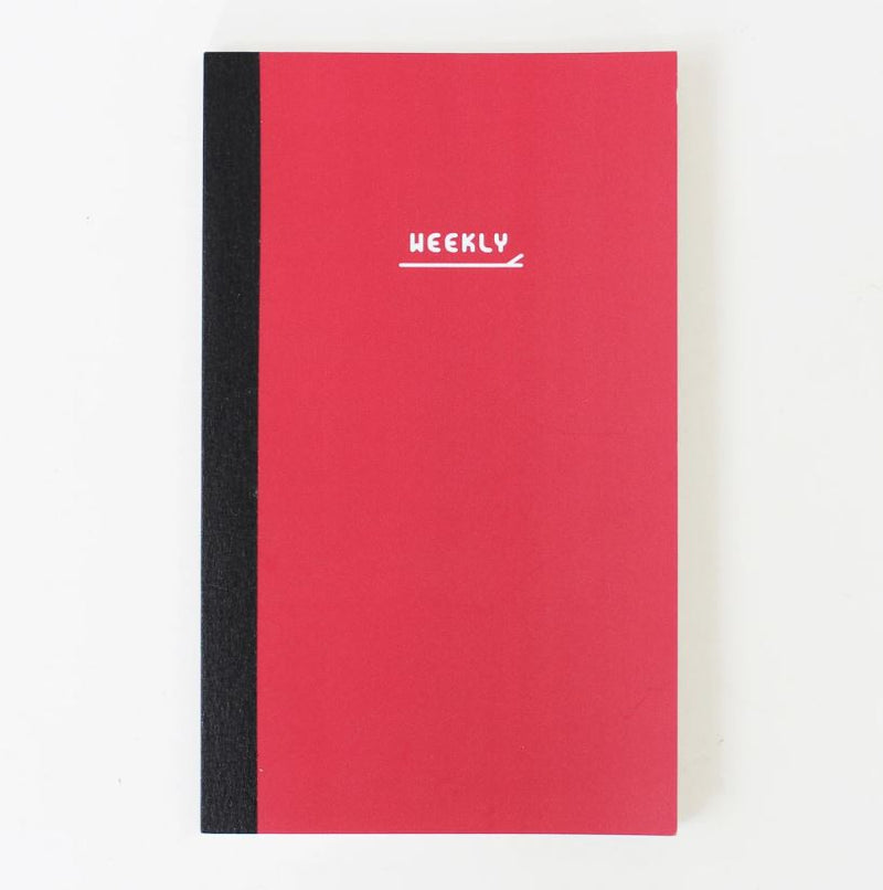 Paperways NOTEBOOK S - Weekly 1 -Red