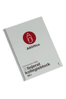 Kollegieblock AllOffice linjerat hålat A4 70g