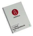 Kollegieblock AllOffice rutat hålat A4 70g