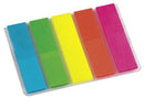 Indexflikar Info Notes transparent film sorterade färger 12 x 50 mm 