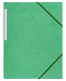 Snoddmapp kartong 3-klaff grön A4 
