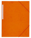 Snoddmapp kartong 3-klaff orange A4 
