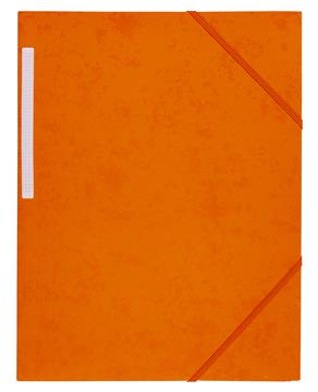 Snoddmapp kartong 3-klaff orange A4 