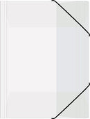 Cord folder 3-flap PP transparent A4