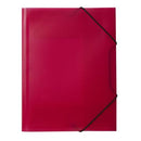 Snoddmapp 3-klaff PP röd A4 