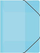 Snoddmapp 3-klaff PP blå A4 