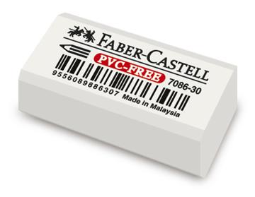 Radergummi Faber Castell 7086 PVC fritt 41x18x11mm 