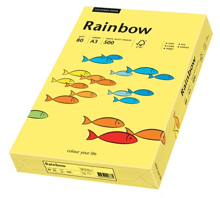 Copy paper Rainbow yellow A4 120g