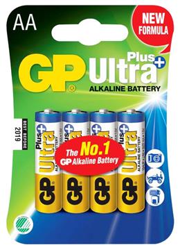 Batteri GP Ultra Plus LR6/AA 4st/fp 