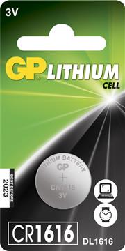 Batteri GP Lithium Knappcell CR1616 3v 35mah 