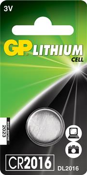 Batteri GP Lithium Knappcell CR2016 3v 