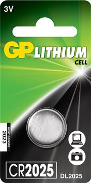 Batteri GP Lithium Knappcell CR2025 3v 