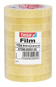 Kontorstejp Tesa standard transparent 15mm x 66m 