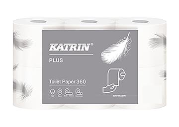 Toalettpapper Katrin Plus 360 2-lag vit 50m 