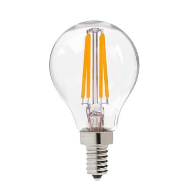 LED-lampa GE E14 4W (40W) Klar filament Klot ej dimbar