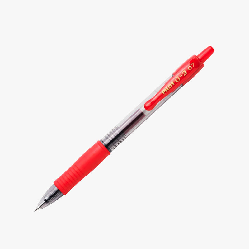 Gel pen Pilot G2 red 0.7